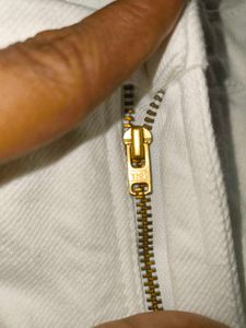 Vintage &#39;Jinglers&#39; White Denim