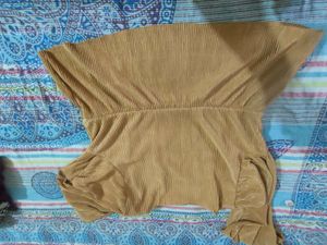 Stylish Tan Colour Partywear Top