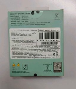 Ambrane Aerosync Snap 10000 mAh Power Bank