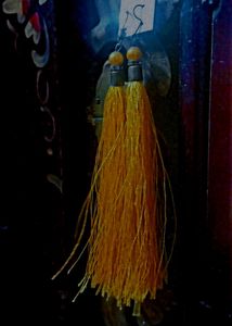 Yellow Haldi Long Thread Earrings 💛