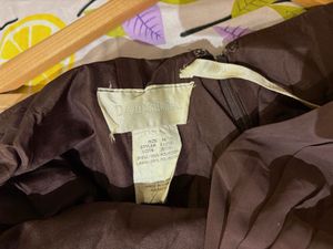 Elegant Brown Strapless Dress