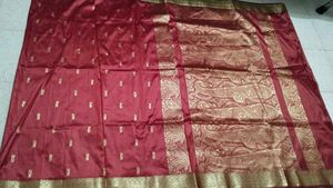 Banarasi Silk Sari With Unstitched Blouse