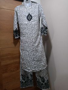 Black &amp; White Ethnic Kurta Set
