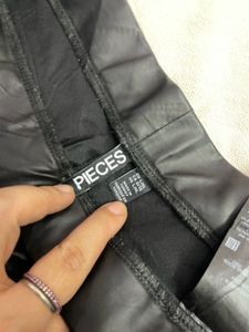 Black Faux Leather Leggings