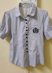Korean Semi Formal Top Short Sleeve