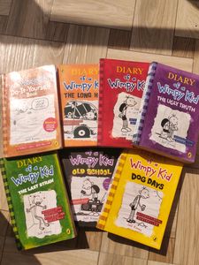 7 bokk COMBO -DIARY OF A WIMPY KIDS