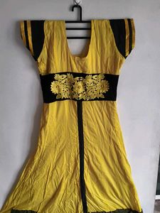 Yellow And Black Kurta