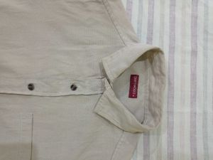 Driftwood Beige Linen Short Sleeve Shirt
