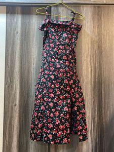 Floral Print Ruffle Mini Dress