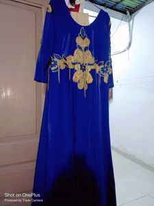 Elegant Blue Ethnic Gown