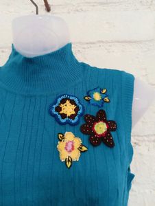 Blue Floral Top