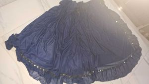 Blue Saree With Blouse Piece