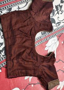 Beautiful Saree With Stitched Blouse.