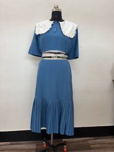 Vintage Dress with White Collar