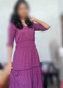 Elegant Purple Maxi Dress