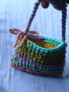 Crocheted Pastel Handbag