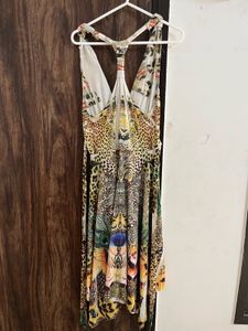 asymmetrical Animal print Dress