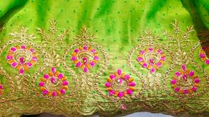 Beautifull Work Saree💚