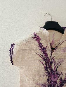 Floral Print Textured Top