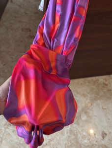 Retro Swirl Halter Dress