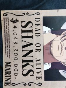 One Piece Shanks Wanted Poster