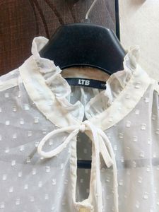 Long White Transparent Shirt