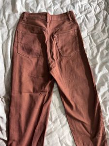 H&amp;M Brown High Waist Jeans