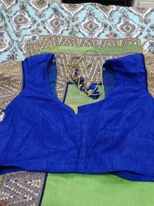 Green Embellished Saree