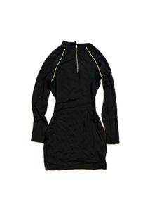 full sleeve zip up dress