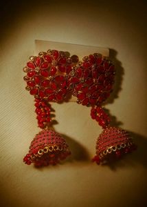 Pink Long Jhumkas