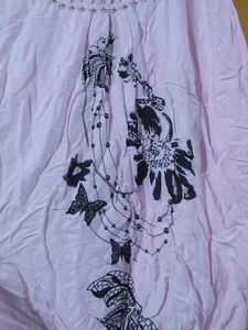 2 Top With 1 Sheer Shirt In One Combo