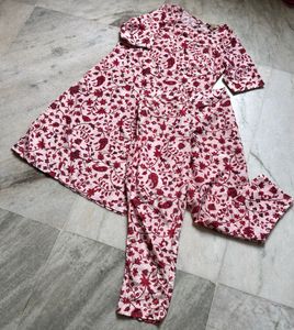 Floral Print Kurta Set