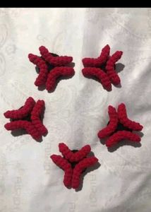 Fuzzy Red Anime Angry Mark Hair Clip💢Set -2