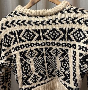 White And Black Sweater
