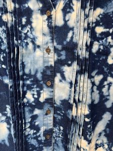 VERO MODA Blue Tie-dye Effect Denim Sleeveless Top