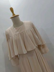 Elegant Beige Maxi Dress