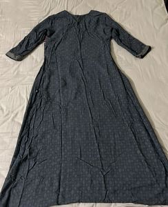Grey A-line Kurta