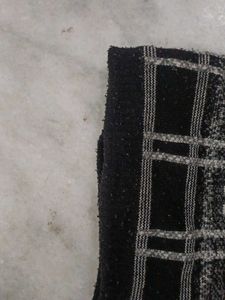 Vintage Black Plaid Beanie