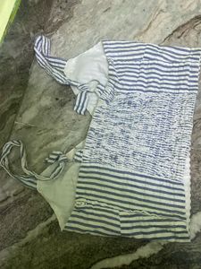 Striped Bralette Top