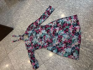 Floral Print Long Sleeve Dress