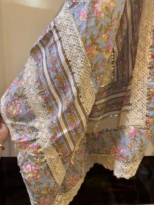 Floral Print Anarkali Kurta