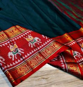 Elegant Green Silk Saree