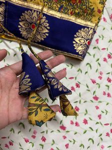 Mustard Designer Blouse New Piece 🦚