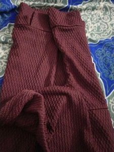 Burgundy Textured Top
