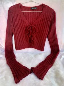 🎀Stylish Maroon Crop Top🎀