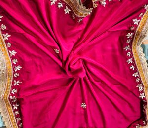 Mustard Gota Patti Embroidered Kurta Set