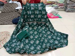Gown And Lehenga 2 Piece