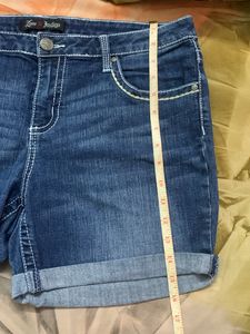 Plus Size Denim Shorts