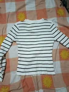 Striped Knit Top