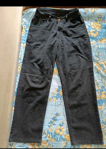 Blue &amp; Black Minimal Straight Jeans For Girls